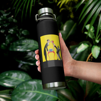 A Moment of Elegance: A Passionate Embrace Amidst Golden Splendor Copper Vacuum Insulated Bottle, 22oz