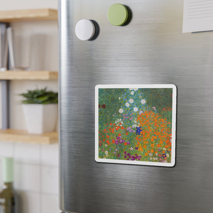 Cottage Garden by Gustav Klimt Die-Cut Magnets (5 Sizes)
