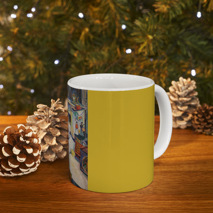 Still Life in Interior by Preston Dickinson Ceramic Mug 11 oz