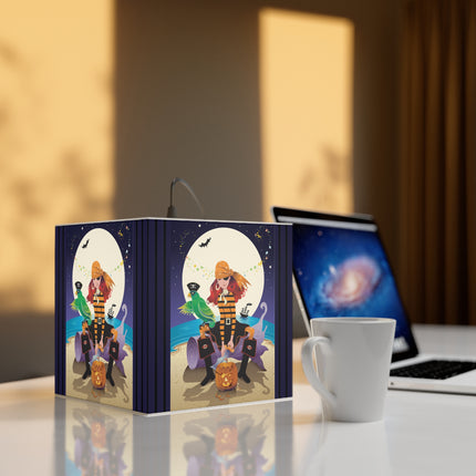 Moonlit Pirate Halloween Light Cube Lamp