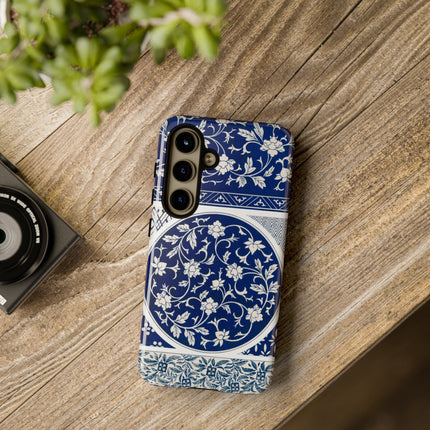 Blue Flower Pattern by Owen Jones Phone Cases