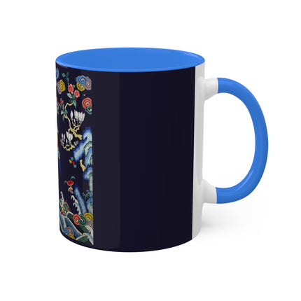 Rank Badge with Mandarin Duck Colorful Mugs, 11oz