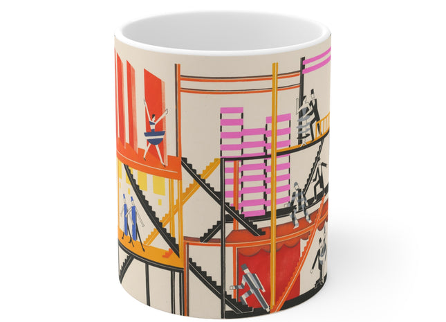 Maquettes de Théatre 4 by Alexandra Exter Ceramic Mug 11oz