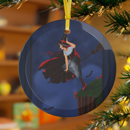 The Enchanted Witch Glass Ornament