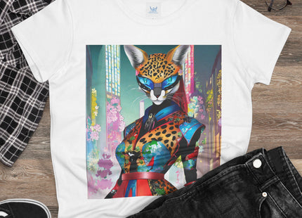 Cyber Cat Glamour Cotton Tee