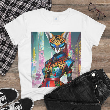 Cyber Cat Glamour Cotton Tee