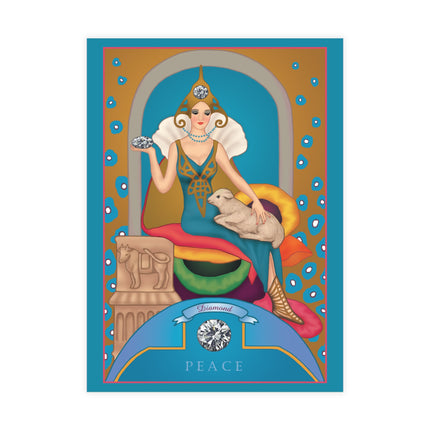 April & Diamond (from the Gem Series) by Sofia Chiostri Postcard Bundles (envelopes included)  - Bundles of 10, 30, 50 Pieces