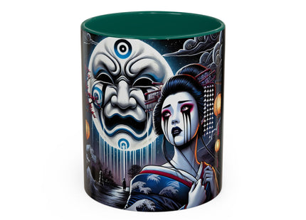 Geisha’s Black Ink Tears Colorful Mugs (11oz, 15oz)
