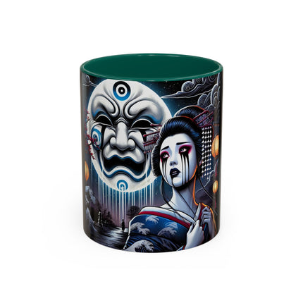 Geisha’s Black Ink Tears Colorful Mugs (11oz, 15oz)