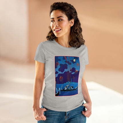Fireworks in Venice by George Barbier Women's Midweight Cotton Tee