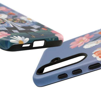 🌸🎀 The Grand Floral Promenade Phone Case – Art Deco Fashion Fantasy