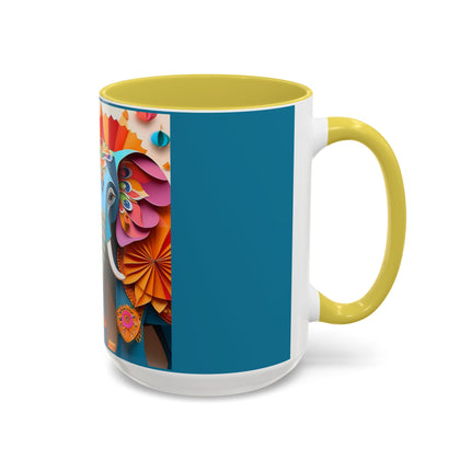 Elephant at an Autumn Festival Colorful Mugs (11oz, 15oz)