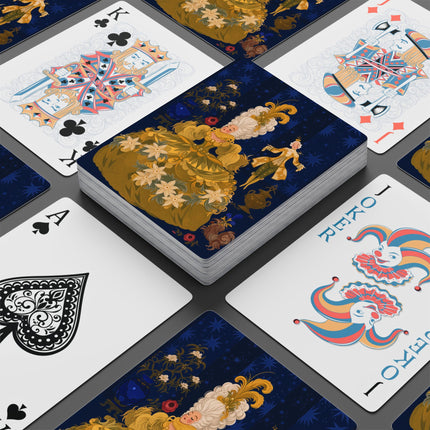 🌟🌼 The Lady Of The Golden Court Playing Cards – Art Deco Rococo Elegance