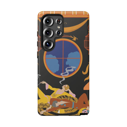 Art Deco Lounge Phone Case – Opulent Smoke & Timeless Glamour
