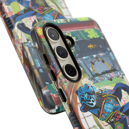 Cyber Panther's Hunt Phone Cases
