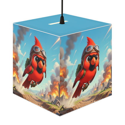 🐦✈️ The Cardinal Dive Bomber Light Cube Lamp – Bold Flight & Fearless Adventure