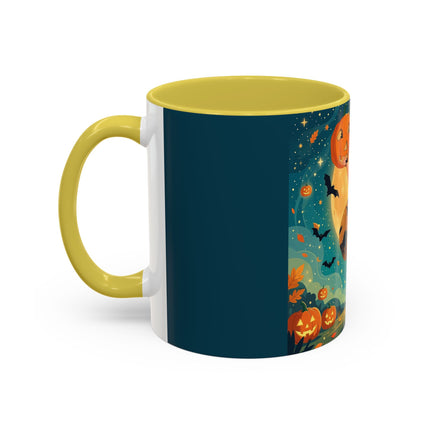 🦇🎃 The Witch Of Batwing Pumpkin Hollow Colorful Mug – Moonlit Halloween Charm