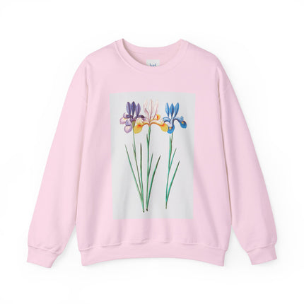 Blue Iris by Anselmus Boëtius de Boodt Heavy Blend™ Crewneck Sweatshirt