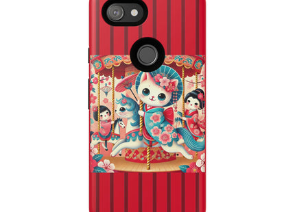 Geisha Kitten's Enchanted Carousel Phone Cases
