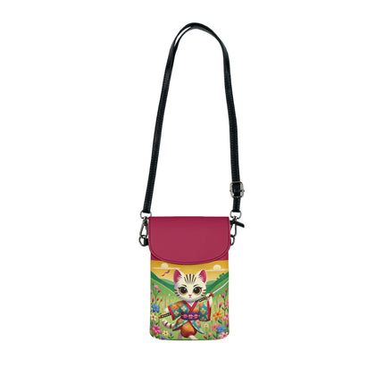 Samurai Kitten Small Cell Phone Wallet