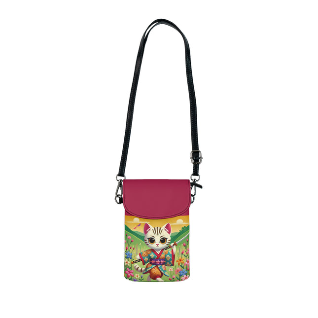 Samurai Kitten Small Cell Phone Wallet