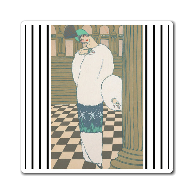 Les Hermines by Georges Lepape Magnets (3 Sizes)