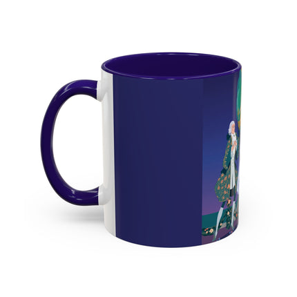 Moonlit Garden Waltz Colorful Mug (11oz, 15oz) – Rococo Romance, Garden Elegance & Enchanted Dance