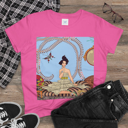 Minuit … ou l’appartement à la mode by George Barbier Women's Midweight Cotton Tee