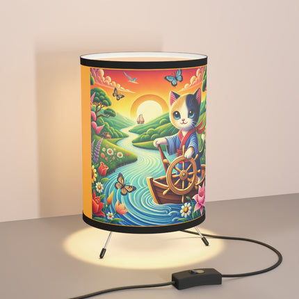 Sailor Kitten’s River Adventure Tripod Lamp