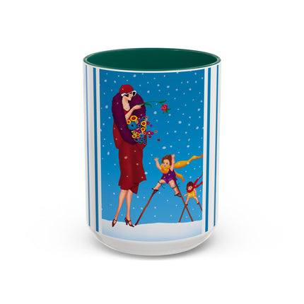 Snowfall & Couture Colorful Mugs (11oz, 15oz)