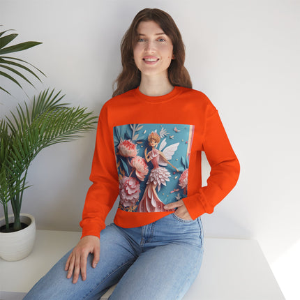 Peony Fairy Unisex Heavy Blend™ Crewneck Sweatshirt