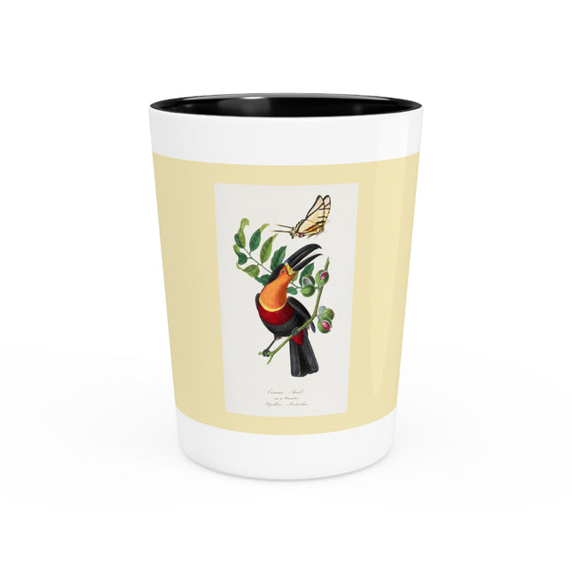 Channel Billed Toucan by Paul Gervais Ceramic Shot Glass