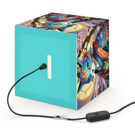 Cyberpunk Samurai Light Cube Lamp