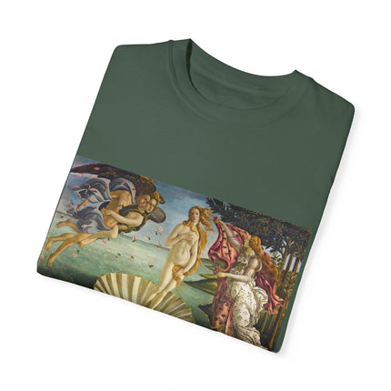 Birth of Venus by Sandro Botticelli Unisex Garment-Dyed T-shirt
