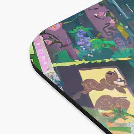 Cyberpunk Frog Mouse Pad, Rectangle