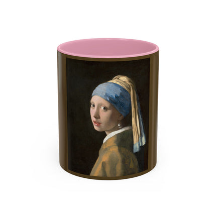 Girl with a Pearl Earring by Johannes Vermeer Colorful Mugs (11oz, 15oz)