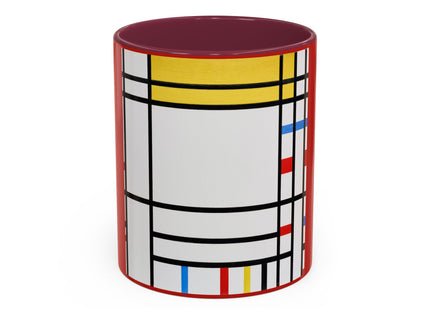 Place de la Concorde by Piet Mondrian Colorful Mugs (11oz, 15oz)