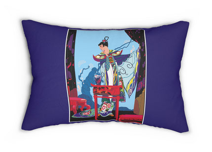 A Visual Journey by Umberto Brunelleschi Spun Polyester Lumbar Pillow