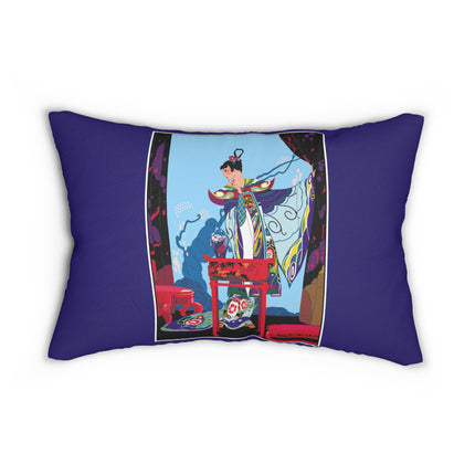 A Visual Journey by Umberto Brunelleschi Spun Polyester Lumbar Pillow