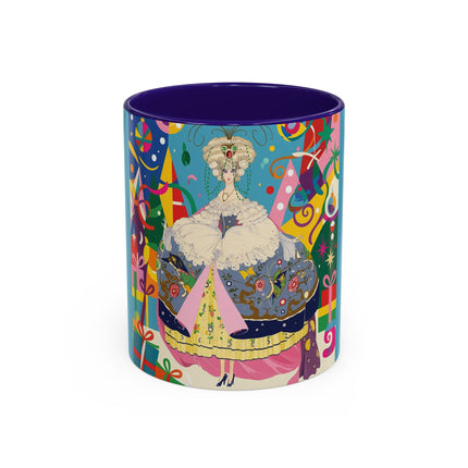 🎀✨ The Christmas Court Of Joy Colorful Mug – Art Deco Holiday Fantasy