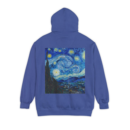 The Starry Night by Vincent Van Gogh Unisex Garment-Dyed Hoodie