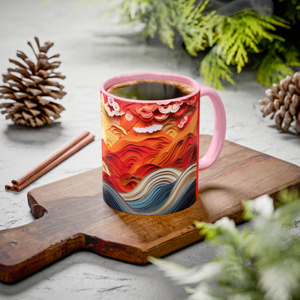 Vibrant Sunrise Sky Colorful Mugs (11oz, 15oz)