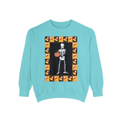 Candy Corn Skeleton Unisex Garment-Dyed Sweatshirt