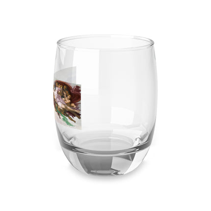 The Creation of Adam by Michelangelo Buonarroti Whiskey Glass