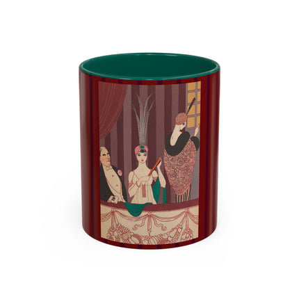 La Loge by George Barbier Colorful Mugs (11oz, 15oz)