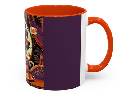 Theatrical Halloween Mice on Teacup Colorful Mugs (11oz, 15oz)