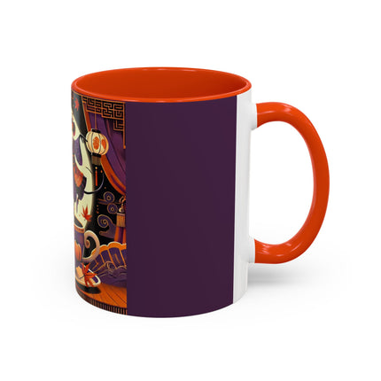 Theatrical Halloween Mice on Teacup Colorful Mugs (11oz, 15oz)