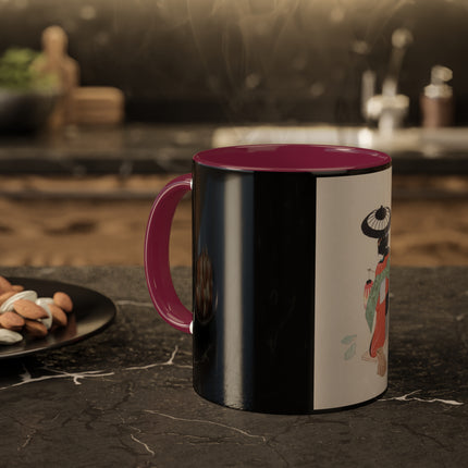 Illustrations of Japanese Toys Pl.020 by Kawasaki Kyosen Colorful Mugs, 11oz