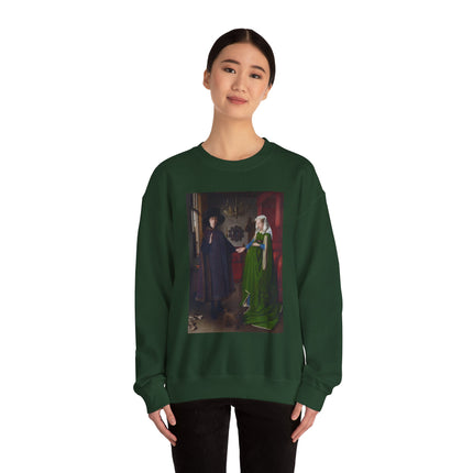 Arnolfini Portrait by Jan Van Eyck Heavy Blend™ Crewneck Sweatshirt