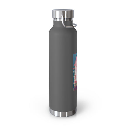 August & Peridot (from the Gem Series) by Sofia Chiostri Copper Vacuum Insulated Bottle, 22oz